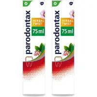 Parodontax 2 x - Tandpasta - Herbal Twist - Ginger & Mint - 75ml - Voordeelverpakking - 2 stuks