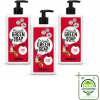 Marcel's Green Soap 3 x - Handzeep Argan & Oudh - Plantaardig & duurzaam - 500 ml - Grootverpakking - Vaatwasstrips - Handzeep - Natuurlijke Handzeep - Arganolie - Oudh - Plantaardige Handzeep