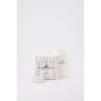 Zusss Cadeauset Vier Elke Dag - Koffiemok & Waxinelichtjes In Doosje - 225Ml Keramiek Wit / Goud