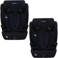 MamaLoes Bas Zwart 76-150 cm i-Size Autostoel - Set van 2
