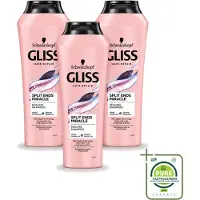 GLISS 3 x Schwarzkopf Shampoo voor beschadigd haar, "Split Hair Miracle" - 250 ml - Voordeelverpakking - 3 stuks