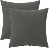 vidaXL Kussensloop 2 st HEERLEN Antraciet 35 x 35 cm Polyester
