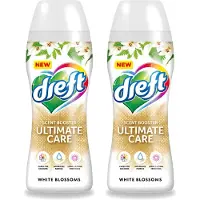 Dreft 2 x - Ultimate Care - Wasverzachter - Geurbooster - Gekleurde Was - Witte Bloem - 15 Wasbeurten - Voordeelverpakking - 2 stuks