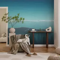 Coloray Vliesbehang - Blauw Snellijm Behang - 250x104 cm - Waterharmonie Muurschildering - Slaapkamer behang Dieren - Fotobehang Vlies - Slaapkamer behang