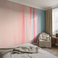Coloray Vliesbehang - Roze Snellijm Behang - 312x219 cm - Kleuren Van Harmonie Muurschildering - Slaapkamer behang Abstractie - Fotobehang Vlies - Gang behang