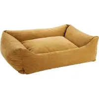 Flamingo - Mand Ikona Rechthoekig Oker - 100 x 80 x 25 cm - Hondenmand - Hondenkussen
