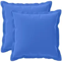 vidaXL Kussensloop 2 st HOUTEN Koninklijk Blauw 30 x 30 cm Polyester