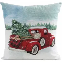 Eurofirany Kerst Kussenhoes 45x45cm Auto Decoratief met Rits