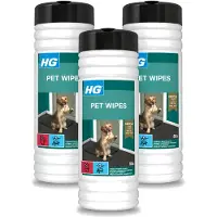 Hg 3 x - Pet Wipes - Doekjes Voor Huisdieren - 50 Doekjes - Voordeelverpakking - 3 stuks