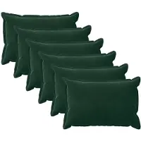 vidaXL Kussensloop 6 st HOUTEN Donkergroen 30 x 50 cm Fluweel