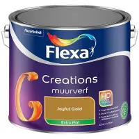 Flexa - Creations Muurverf Extra Mat - Joyful Gold - 2,5 L - Kleur Van Het Jaar 2027