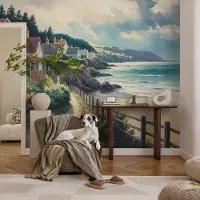 Coloray Vliesbehang - Groente Snellijm Behang - 250x104 cm - Klifhuizen Fotobehang Vlies - Woonkamer behang Landschappen - Muurschildering - Hal behang