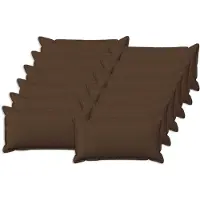 vidaXL - Kussensloop - 12 - pcs - HOUTEN - Bruin - 40 - x - 80 - cm - Faux - Linnen