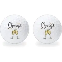 Wilson Golfballen Cheers - Feest Golf Cadeau - 2 stuks