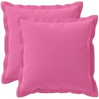 vidaXL Kussensloop 2 st HOUTEN Roze 30 x 30 cm Polyester