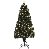 Luca Lighting Mercury Kunstkerstboom met Fiber Optic LED-Verlichting - H150 x Ø65 cm - Groen