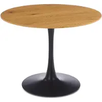 Idimex Eettafel LOIRE, rond, 100 cm, met tafelblad van MDF - eikenlook