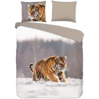 Good Morning dekbedovertrek Siberian Flanel grijs - 100% katoen - 240 x 200/220 cm