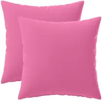 vidaXL Kussensloop 2 st HEERLEN Roze 35 x 35 cm Polyester
