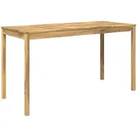 vidaXL Tuin Bar Tafel Wit 196 x 80,5 x 105 cm Massief Acacia Hout