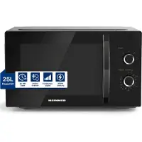 Heinner HMW-MD25DBK, Werkblad, losstaande magnetron, 25 liter, 900 watt, ingebouwd display, LED