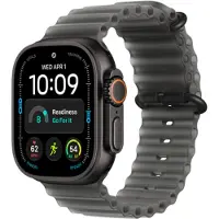 Apple Watch Ultra 4 GPs + Cellular 49mm Black Titanium Case - Translucent Ocean Band Smartwatch