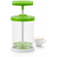 VHV - Handmatige Melkopschuimer - ABS Schuimer zonder Stroom - Groen voor Cappuccino, Koffie en Warme Dranken