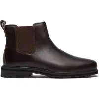 Timberland Heren Donkerbruine Stormbucks Chelsea-laarsjes van leer (41), Plat, Geen, Casual TB0A42PGW011