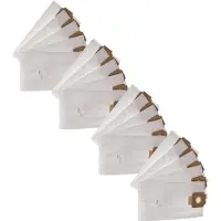 VHBW 20 stuks stofzakken, compatibel met Sprintus T11 EVO, T11 en Floory stofzuigers – 44 cm x 24 cm, wit