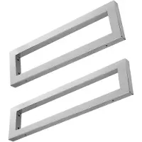 Merkloos Omgoods - Wandconsole voor Wastafel, Roestvrij Staal, 500x150x30 mm