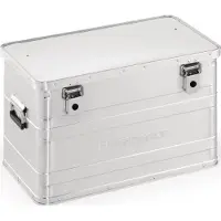 Nordwest Aluminiumkoffer, afmetingen 595 x 390 x 380 mm, inhoud 70 liter, met flipdeksel en cilinderslot