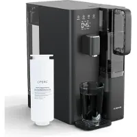 Klarstein VitalPour Osmosesysteem - 5-Traps Omgekeerde-Osmosefiltratie, Heet Water in 3 Sec., 5L Tank & 1,5L Kan, 5 Temperatuurstanden, Touchdisplay, Kinderslot, Eenvoudige Inbouw