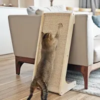 Merkloos Kat krabpaal, verticale vilt en hout, voor huiskat
