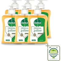 Dettol 6 x – Antibacteriële Handzeep Original – Hydraterende Formule – 250 ml - Grootverpakking - Vaatwasstrips - Handzeep - Hygiëne - Antibacterieel - Hydratatie - Huidverzorging