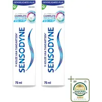Sensodyne 2 x – Tandpasta – Complete Protection + Cool Mint – 75 ml - Wasstrips - Gevoelige Tanden - Tandgevoeligheid - Tandpasta - Mondverzorging - Tandplak