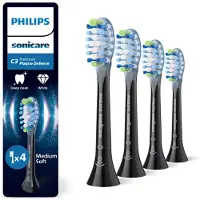 Philips Sonicare 6x Opzetborstels C3 Premium Plaque Defence Zwart HX9044/88 4 stuks