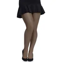 Merry Style Dames Grote maten Panty - 20 DEN - Halsterloos - Polyamide - MS-GB-161 - Muscade - XXXL