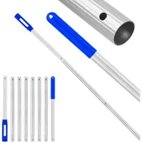 Merkloos Zwembadsteel 74 tot 300 cm, aluminium, 8-delig, voor zwembad