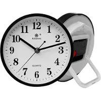 Dripio Wandklok, 23 cm, quartz uurwerk, zwart, geschikt om neer te zetten of aan de muur te hangen