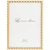 Lawrence Frames, lijst voor zeilafdrukken, metalen frame, 12,7 x 17,8 cm, goud
