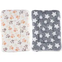 Merkloos Konijnentapijt 2-delig - Zacht Katoen - 40 x 30 cm - Dierenbed - Machinewasbaar - Luxe Pluche