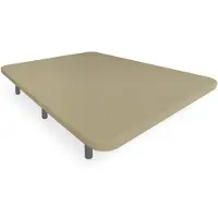 Dripio Versterkte 3D-kussenvormige basis, 135x190 cm, beige, met 5 stangen, en 6 metalen poten