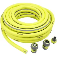 Merkloos Tuinslang 15 m, 5/8 inch, flexibel PVC, 3-laags, UV-bestendig, voor tuin