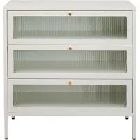 Kare Design Kommode Naxos, wit, dressoir, opbergmeubel, stalen frame