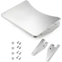 Merkloos BBQ Bijzettafel 57 cm, roestvrijstalen opvouwbare barbecuetafel, voor tuin