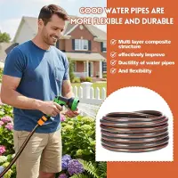 Merkloos Tuinslang 10 m, 1/2 inch, PVC, vorstbestendig, UV-bestendig, voor tuin