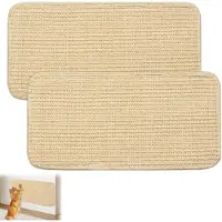 Merkloos Krabpaal voor katten 2 stuks, naturel, 40 x 20 cm, krabtapijt met klittenbandsluiting