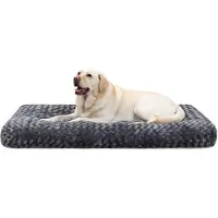 Merkloos Omgoods - Hondenmand XXL voor Grote Honden - Machine Wasbaar - Donkergrijs (122x74 cm)