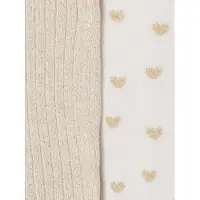 Vertbaudet Lot de 2 collants bébé fille