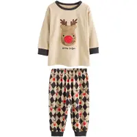 Next - Jongens - Kerstpyjama - Crème